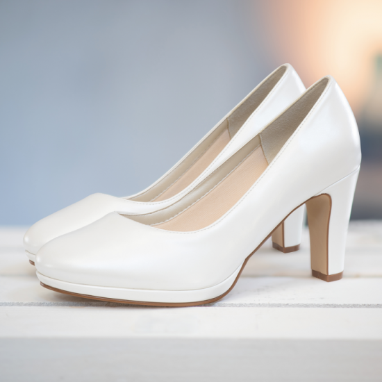 Chaussures femme crazy flirt ivoire/blanc