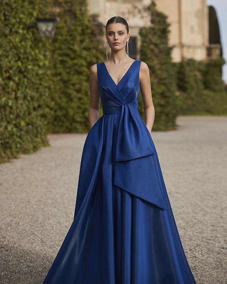 robe de cocktail bleu